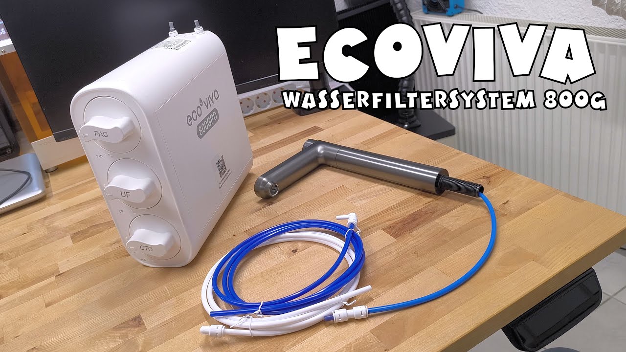 Ecoviva WP-UF-800G tankloses Wasserfiltersystem Untertischmontage