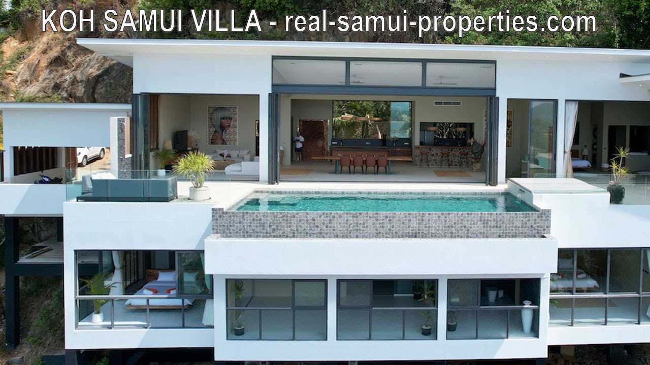 Contemporary Designer Sea View Villa, Chaweng Noi, Koh Samui