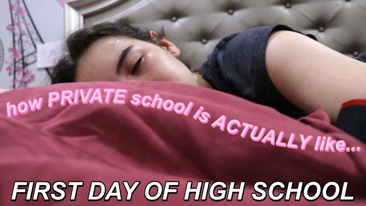 GRWM first day of online private school vlog! (freshman year)
