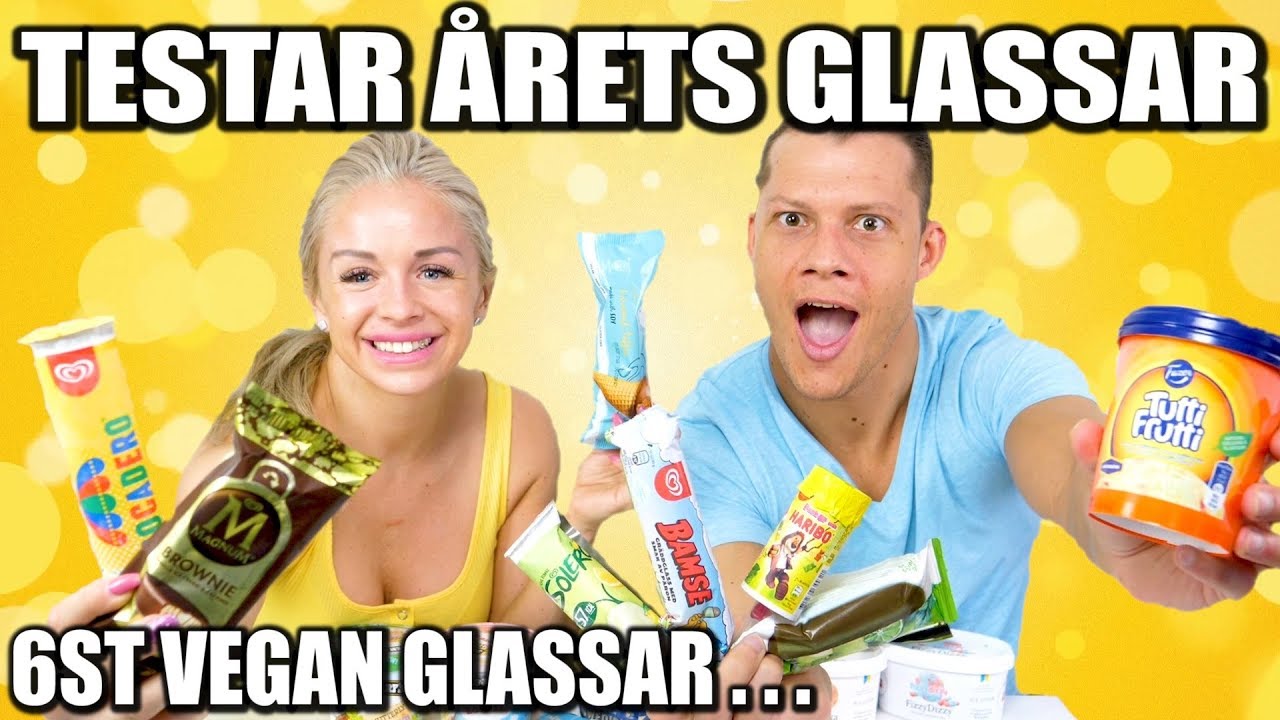 TESTAR &Aring;RETS GLASSAR  *6ST VEGAN GLASSAR & NYHETER*