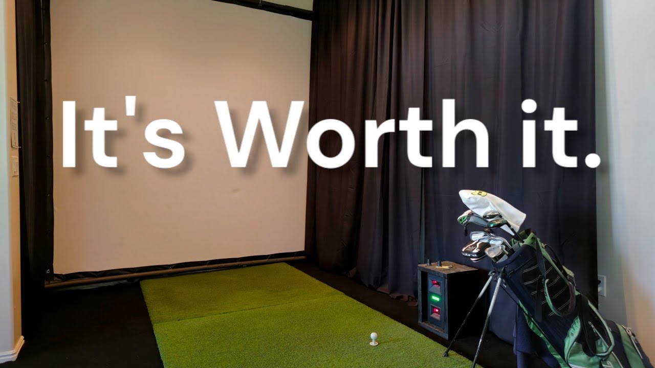 Golf Simulator 3 month update. (diy build)(uneekor eye mini lite)
