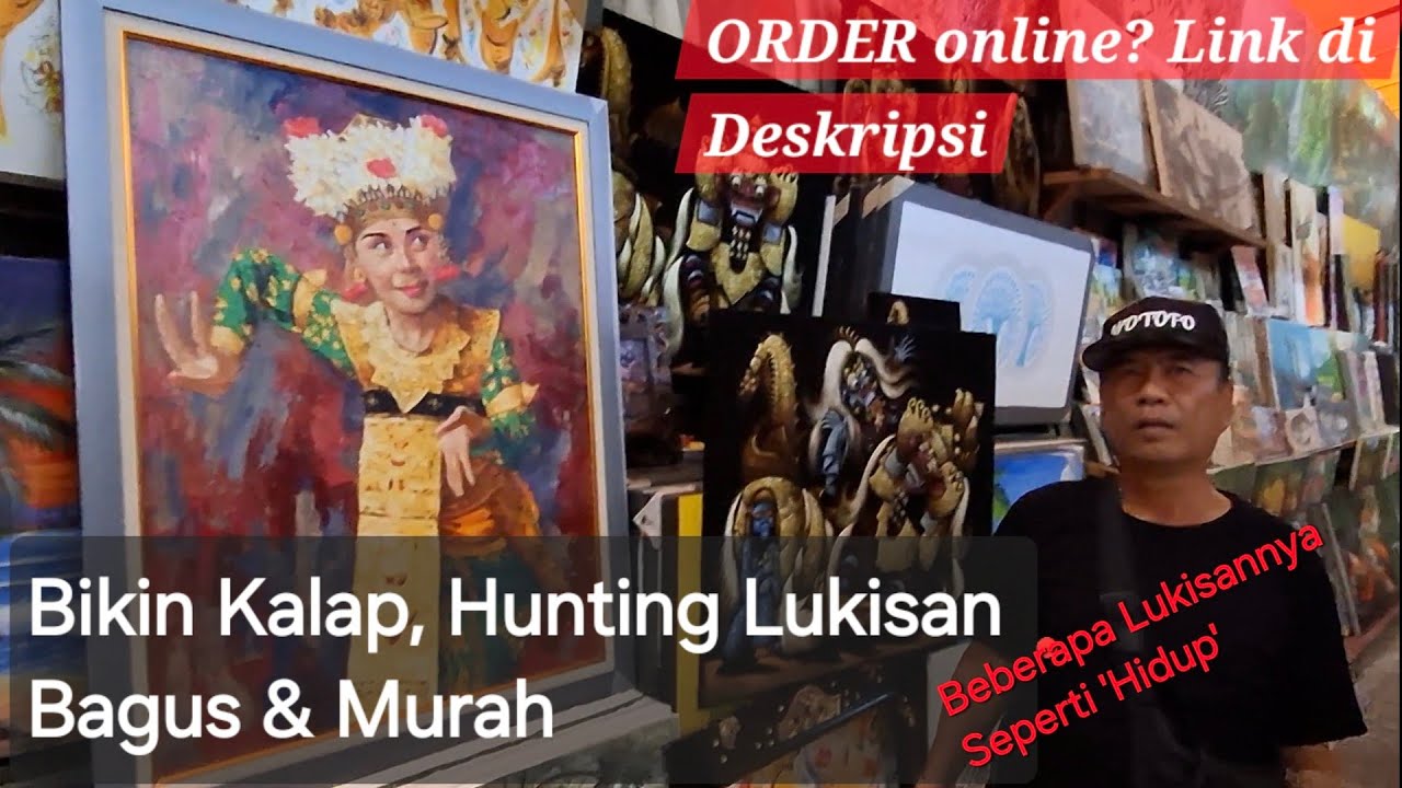 Bikin Kalap, Pasar Seni Guwang, Surga Lukisan Murah dan Berkualitas di Bali