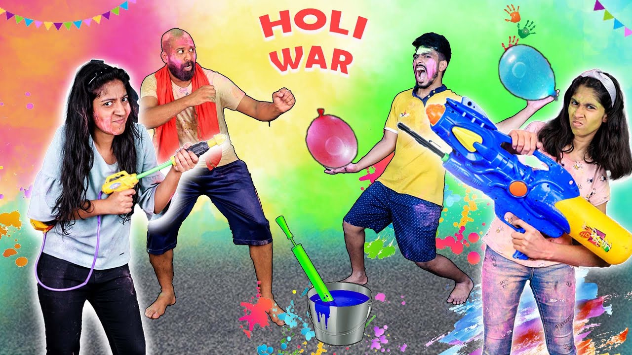 होली में हो गया झगड़ा  | Holi War | Fun Story | Pari's Lifestyle