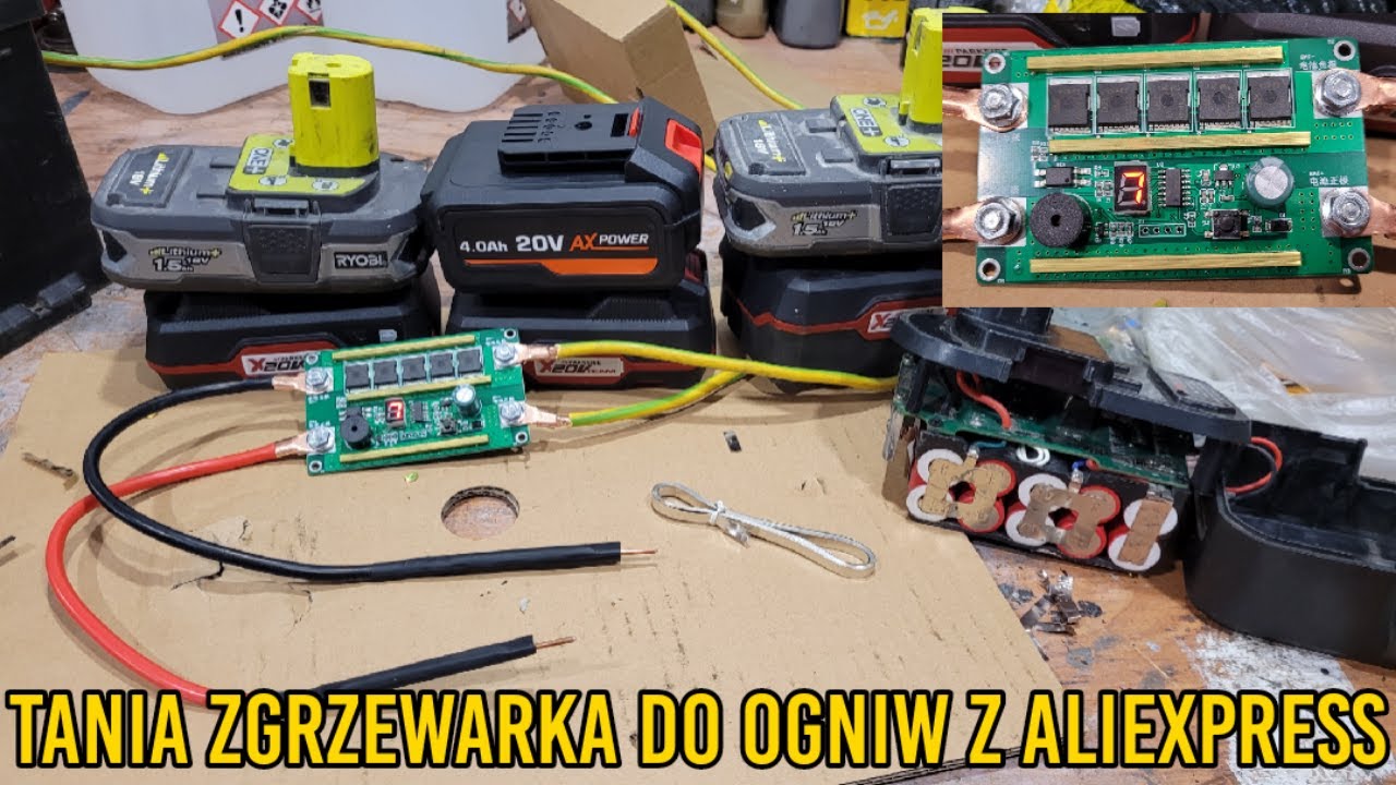 Tania zgrzewarka do ogniw li-ion Spotter z Aliexpress