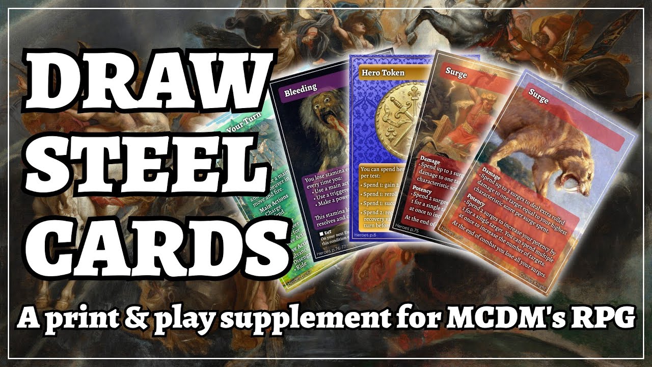 Print & Play Cards for Draw Steel