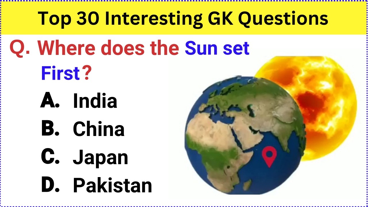 Most important Gk question | Gk questions and answers in English | General knowledge top 30 question