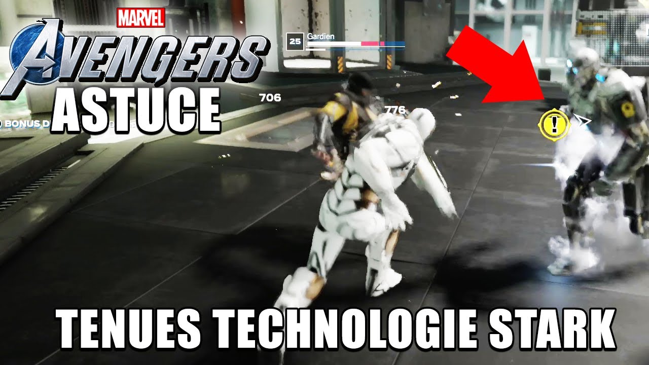 MARVEL'S AVENGERS - TENUES TECHNOLOGIE STARK (Synthoïdes Principaux / Riotbots) ASTUCE