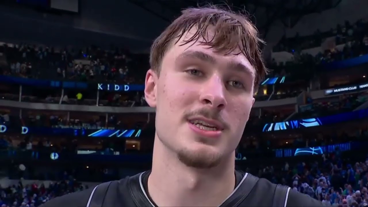 Cooper Flagg PostGame Interview | Denver Nuggets vs Dallas Mavericks
