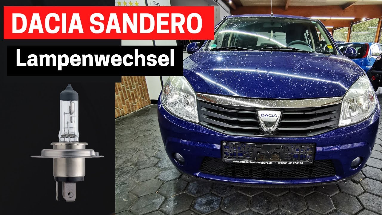 Dacia Sandero Lampe Wechseln | H4 Birne | Anleitung | Welche Lampe ist die Richtige ?? | HD |