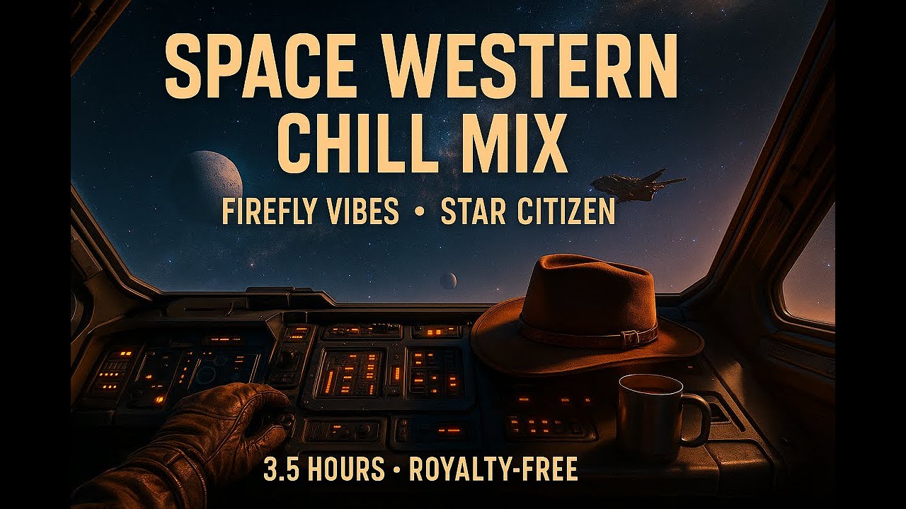 3.5 Hours of Space Western Music | Firefly Vibes + Star Citizen Trucker | Royalty-Free Chill Mix