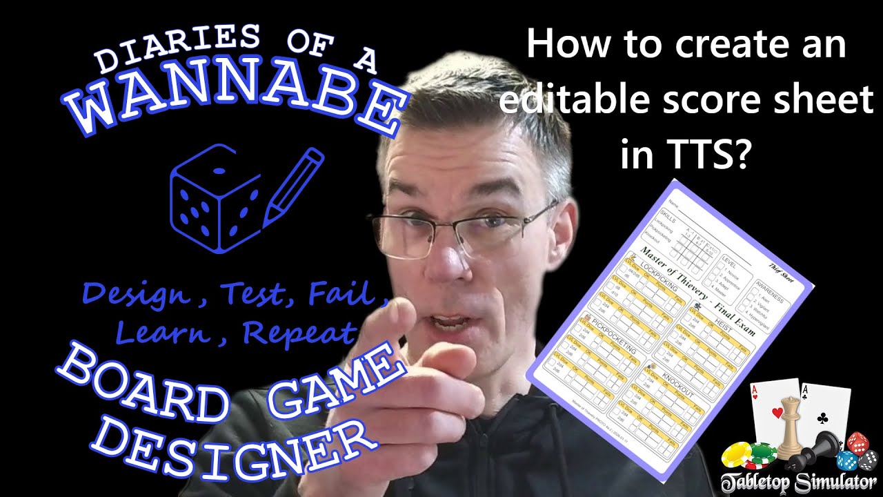 How to create an editable score sheet in TTS?
