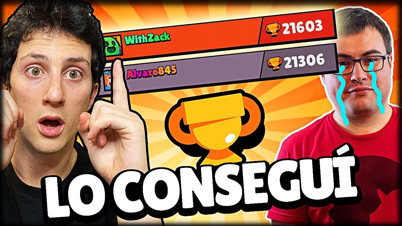 ESTE DÍA TENIA QUE LLEGAR... SUPERO A ALVARO EN COPAS en Brawl Stars - WithZack