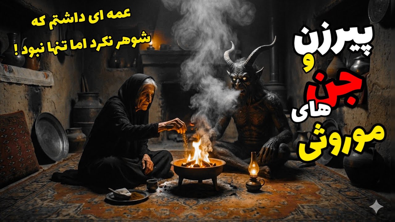 داستان ترسناک پیرزن و جن های موروثی ! : همه ازش میترسیدن آخه با .....