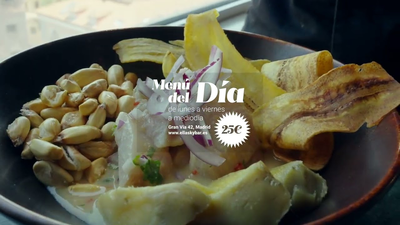 Men&uacute; del d&iacute;a- ELLA Sky Bar Madrid
