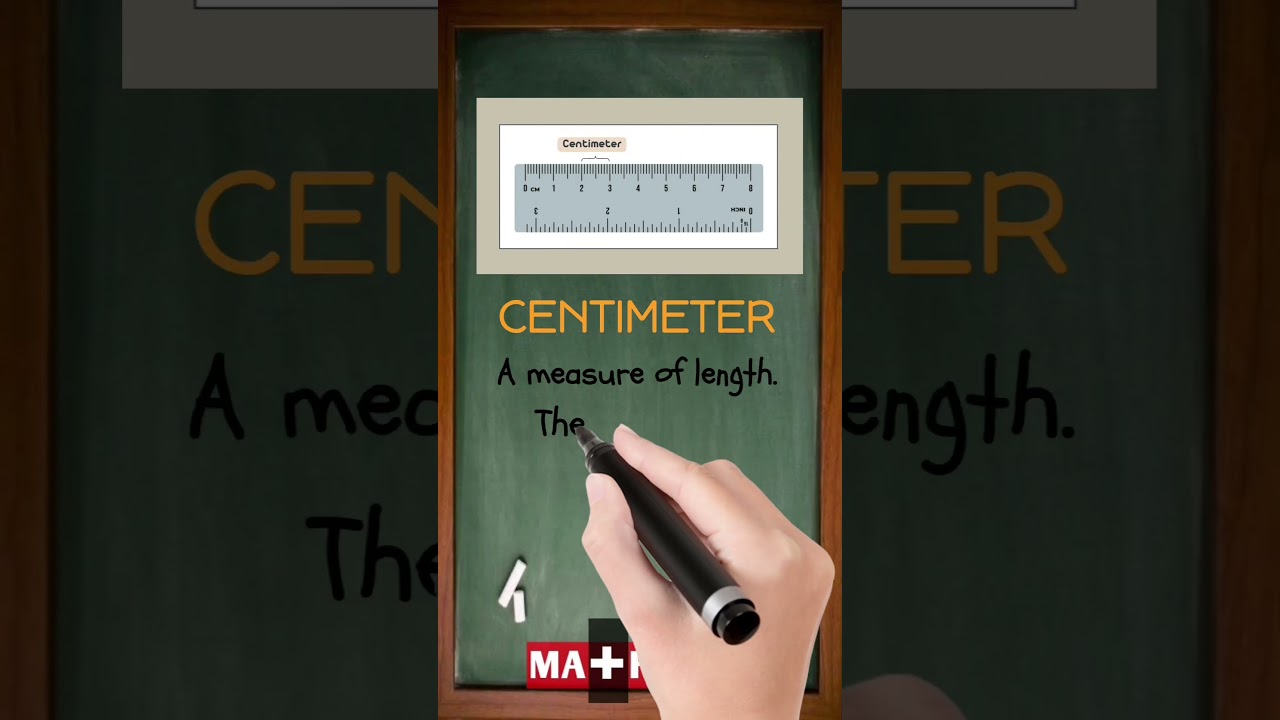 What Is Centimeter? | Simple Math Definition in 30 Seconds | MATHalino123