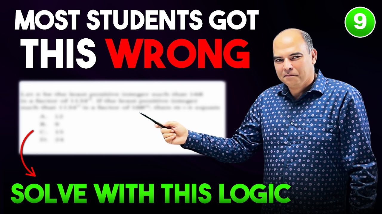 How to SOLVE a CAT Number System Question like a 99.9+%iler with Arun Sharma #cat2025