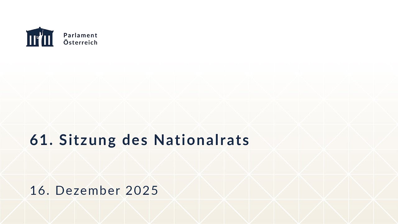 61. Sitzung des Nationalrats