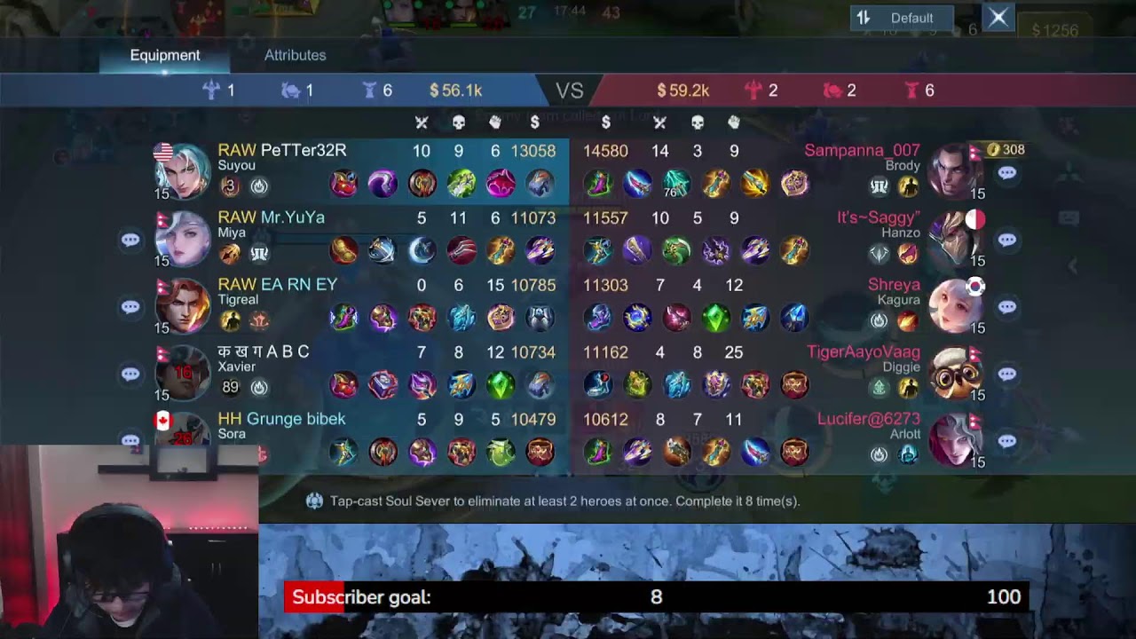 Mobile Legend || Let's reach X.Borg global end of the season