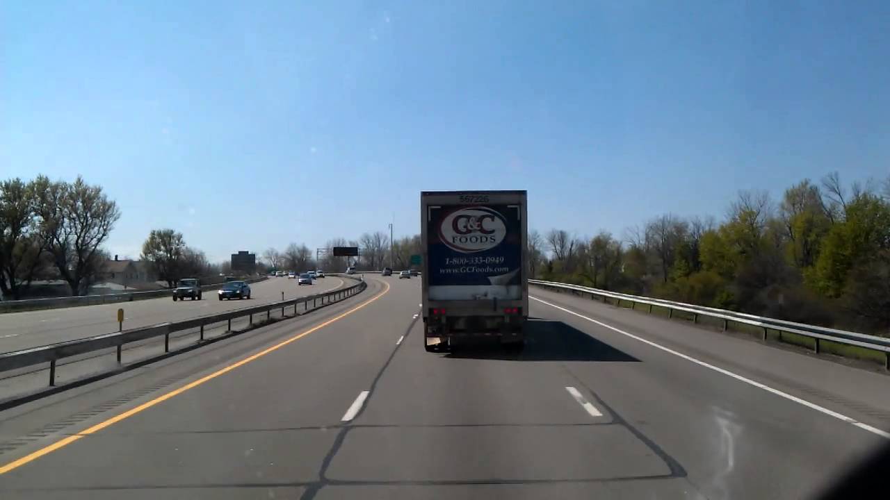 New York Thruway Interstate 90 West as we roll near Buffalo, New York