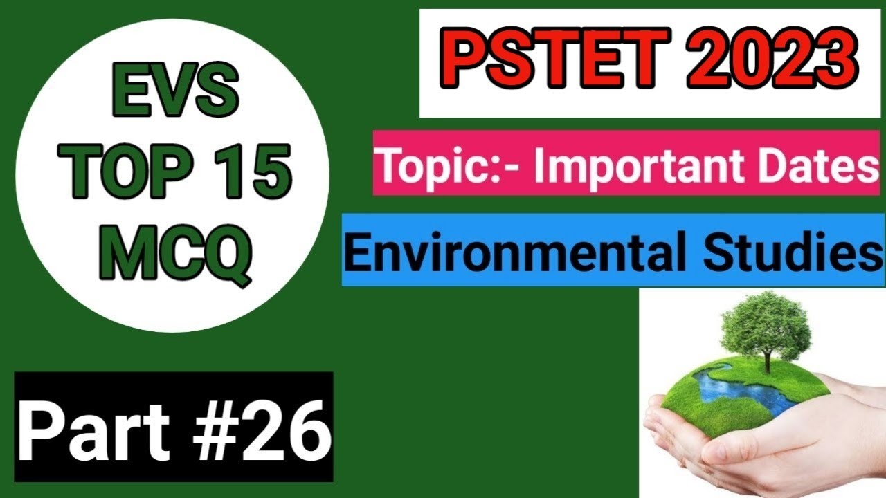 PTET Exam 2023|| Environmental Studies || EVS PSTET Paper 1 || EVS MCQ for PSTET || Important 25 MCQ