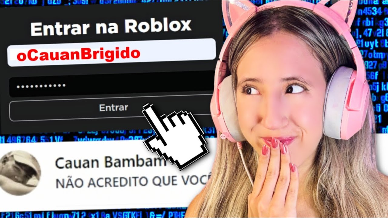 Eu HACKEEI O GAMER KAWAII no Roblox