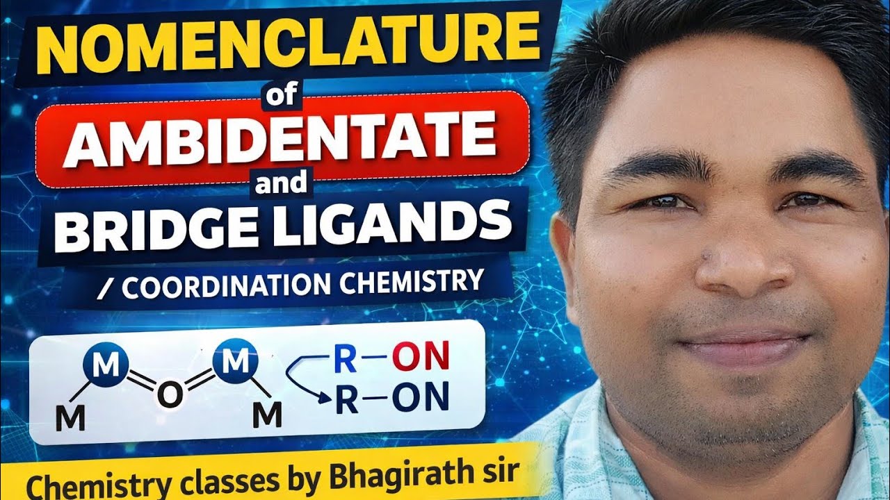 NOMENCLATURE OF AMBIDANTATE AND BRIDGE LIGANDS / COORDINATION CHEMISTRY 