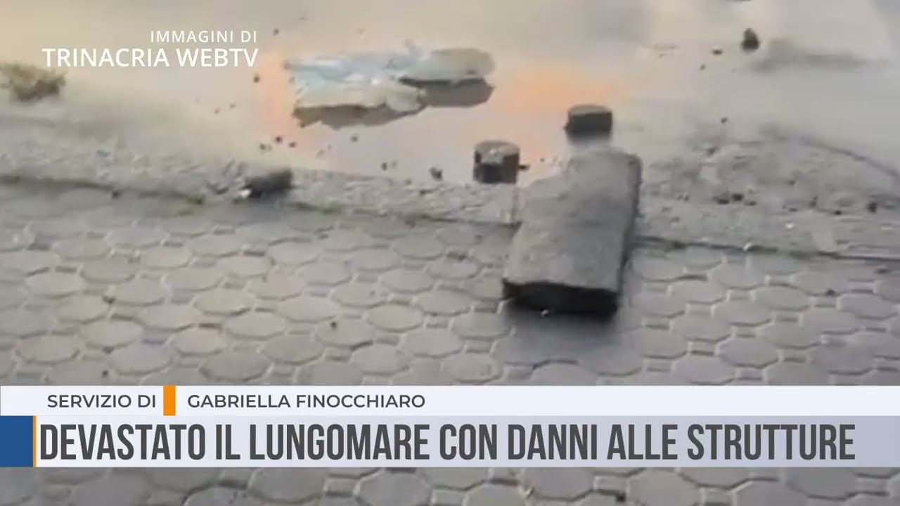 Acitrezza: devastato il lungomare con danni alle strutture