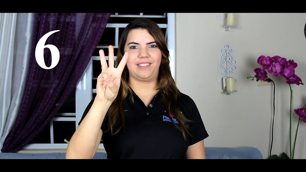 CLASE DE SEÑAS GRATIS!!!!! Segunda Clase : Los Numeros (ASL Puerto Rico)