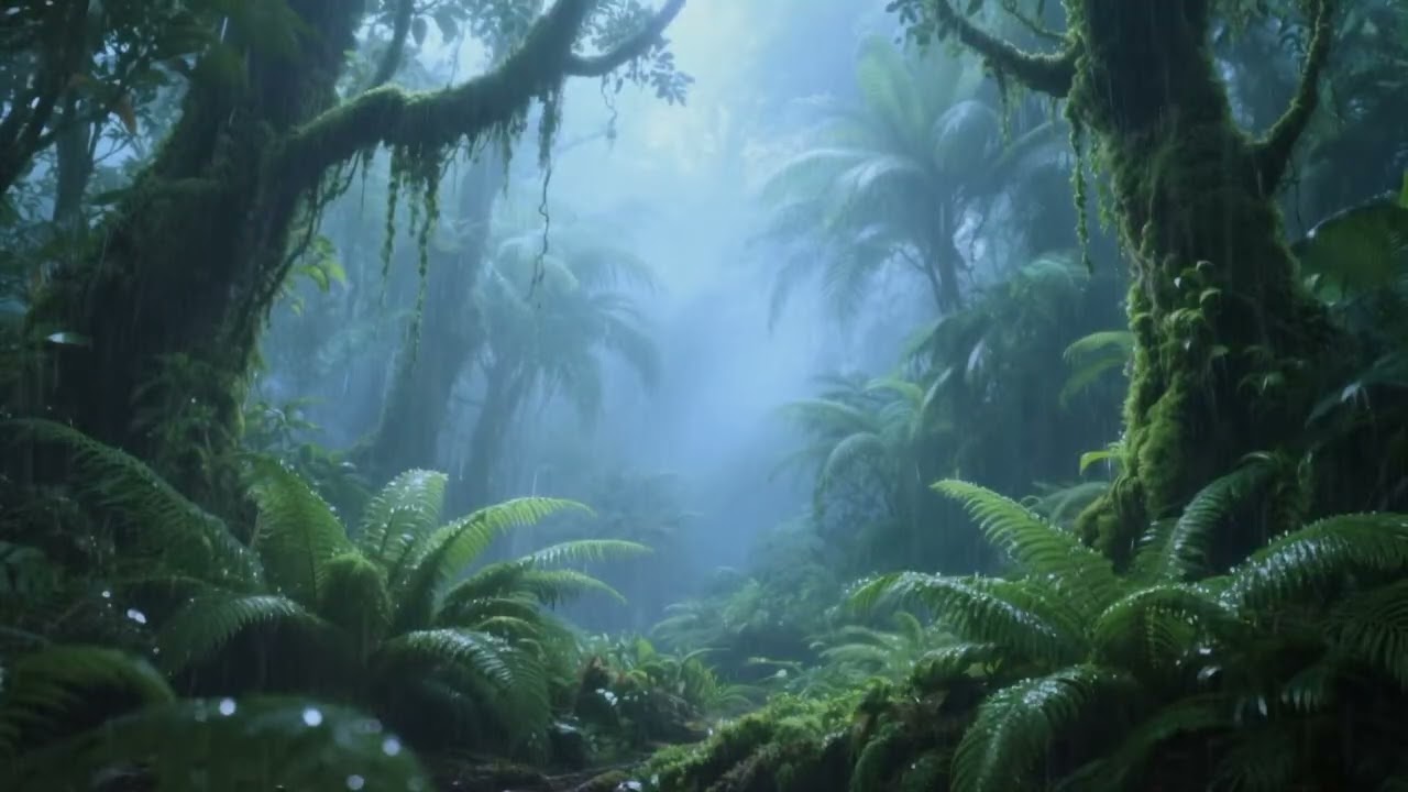 Rain Sounds for Sleeping – Thunderstorm & Heavy Rain for Deep Rest and Focus