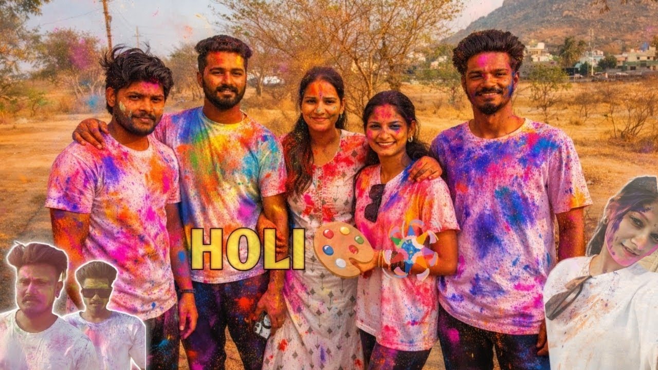 Holi celebration 🪅🎨