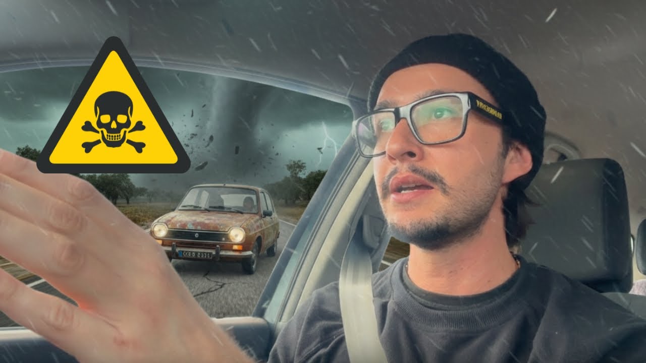 Enfrentei um CICLONE Cruzando Portugal de Carro