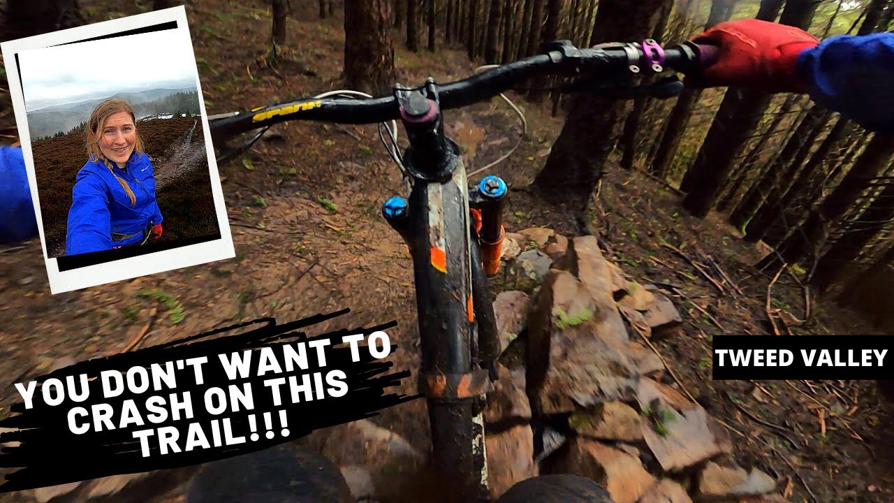You Don't Want to Crash on This Trail!! Big Baw - Tweed Valley MTB, Scotland