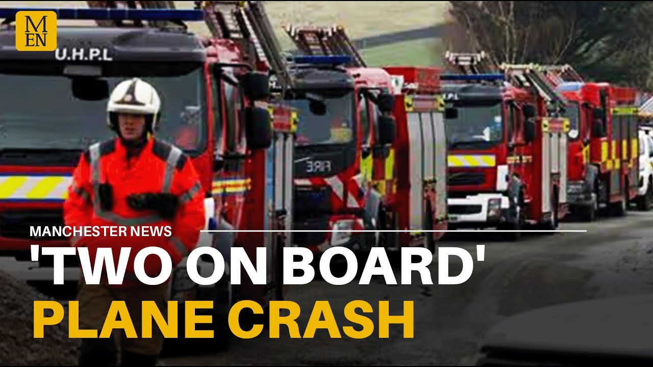 'Two on board' Littleborough plane crash with HUGE emergency services response