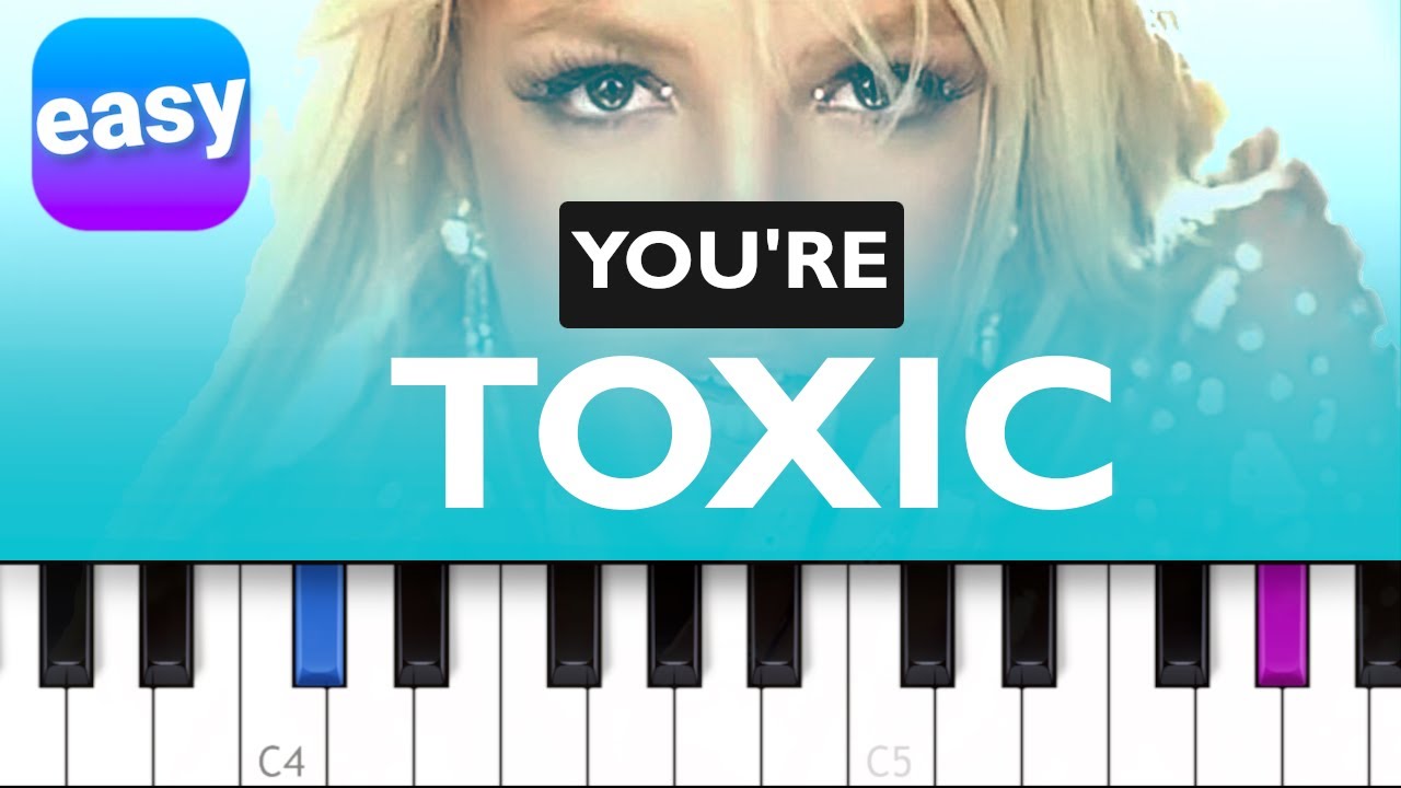 Britney Spears - Toxic EASY PIANO TUTORIAL