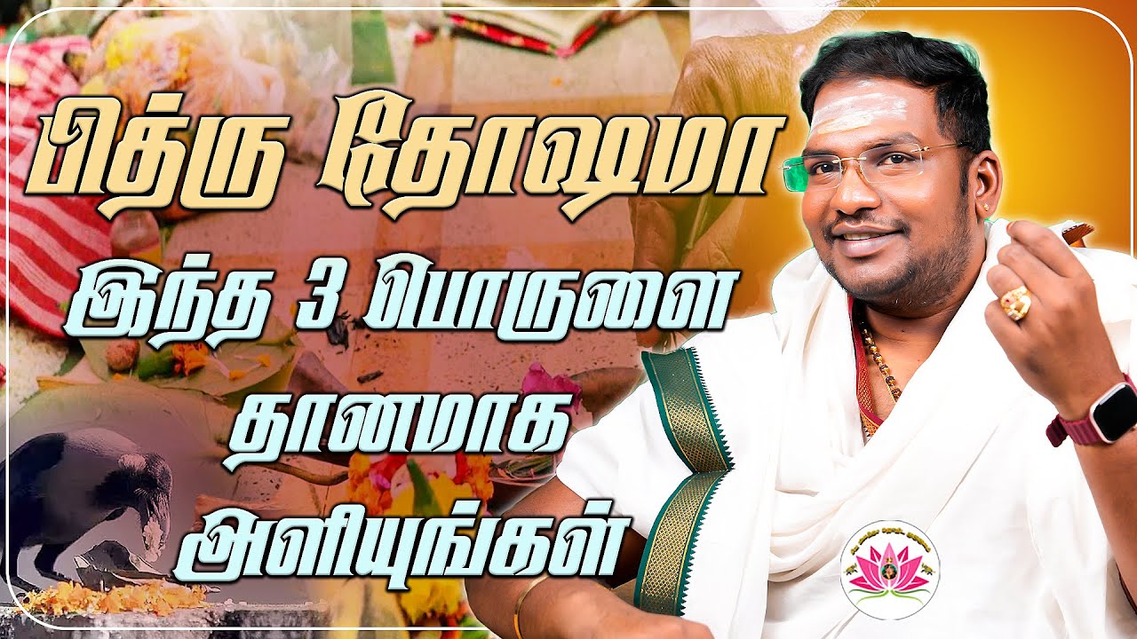 இந்த மூன்று நட்சத்திரத்தில் 3 பொருளை தானமளித்தால் பித்ரு தோஷம் நீங்கும் | Sathiyaseelan Astrology TV