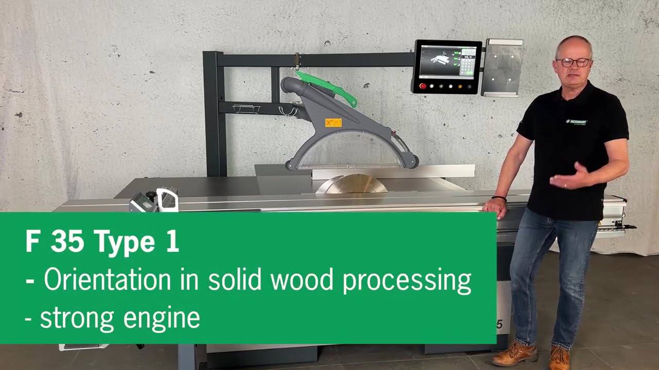 Altendorf F35 esittelyvideo (tekstitys suomeksi)
