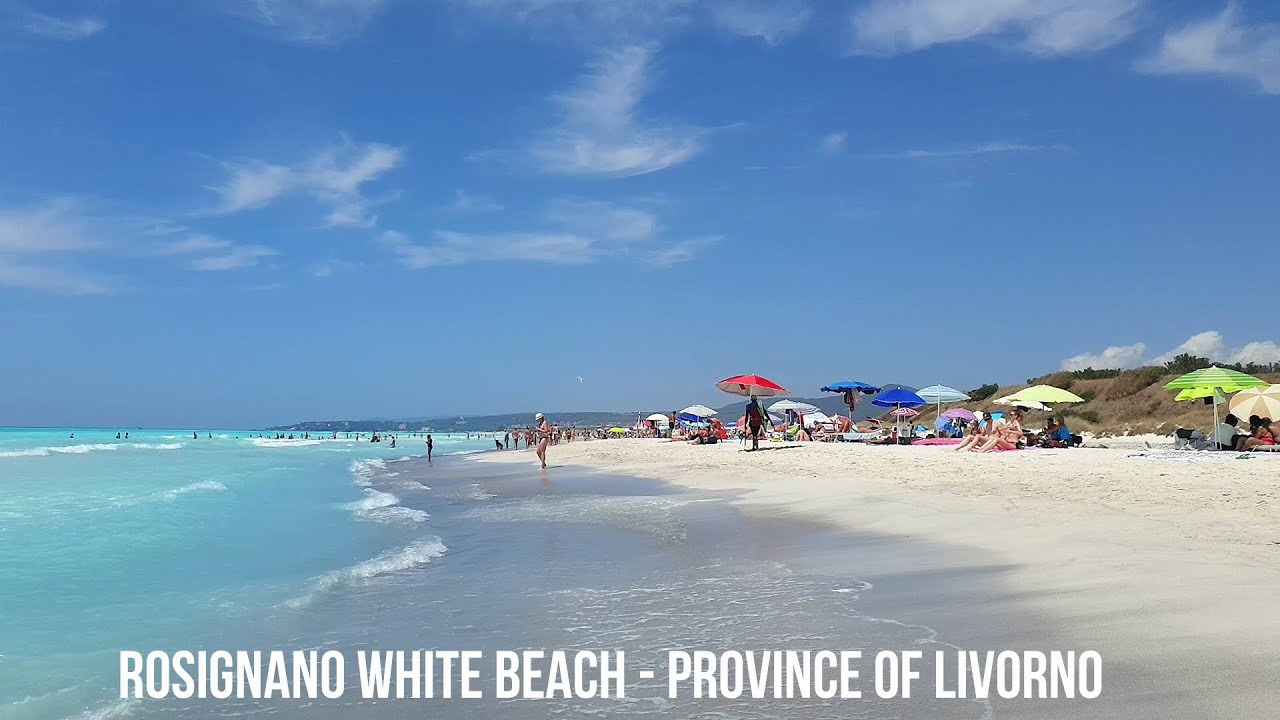 🇮🇹Vada, Italy Beach Walking in Free White Beach in Tuscany