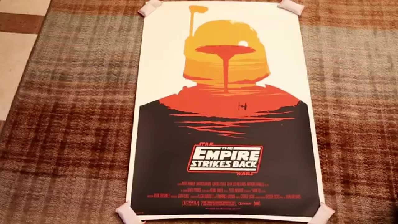 RARE Mondo Olly Moss THE EMPIRE STRIKES BACK 2010 Screen print Poster Art collection star wars