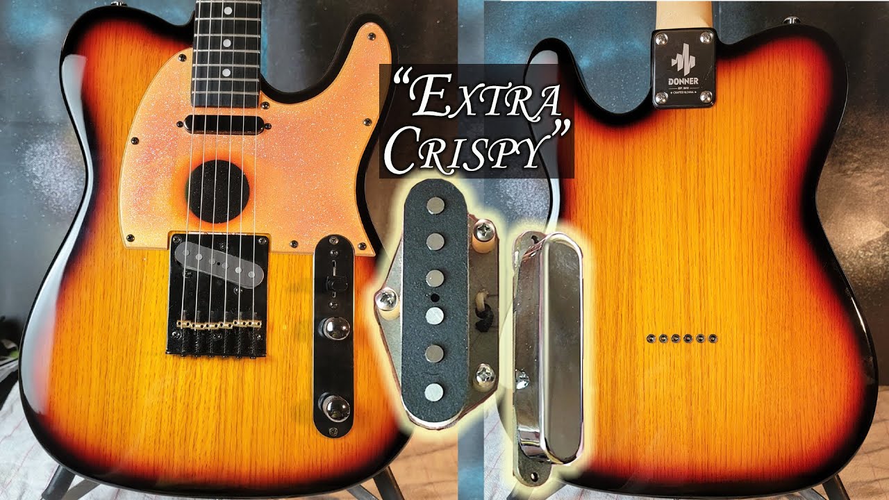 Custom Tele Sound Demo - Donner Guitar DTC 100 - Extra Crispy Bootstrap Pickups