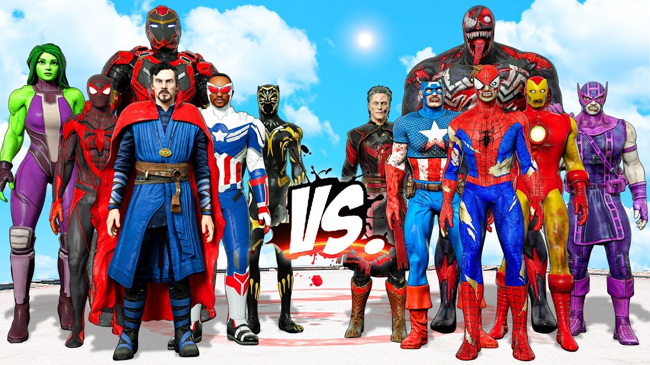THE NEW AVENGERS VS THE AVENGERS ZOMBIE - EPIC SUPERHEROES WAR