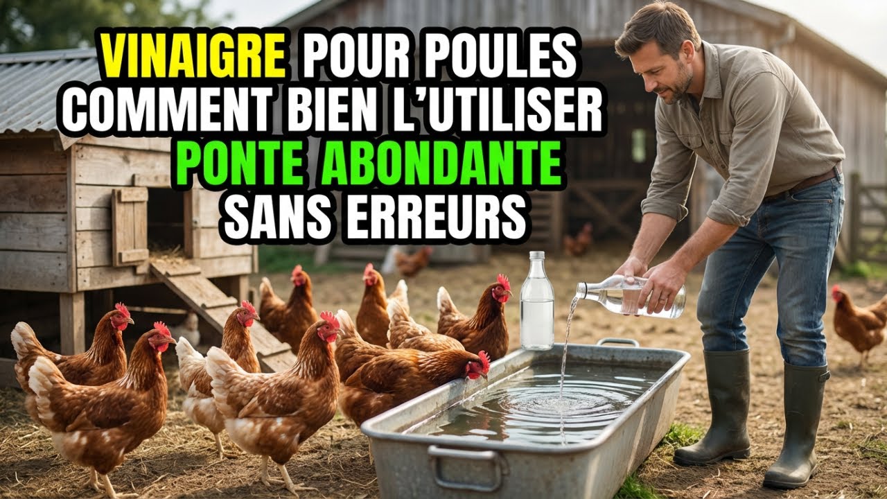 Comment utiliser correctement le vinaigre pour les poules pondeuses et obtenir une ponte abondante.