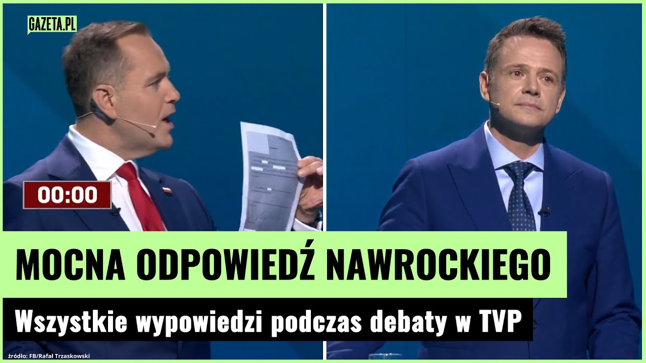 Nawrocki odpierał ataki na debacie w TVP. Wszystkie wypowiedzi | Gazeta.pl