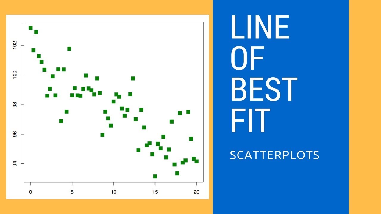 How to draw line of best fit ( Scatterplot)