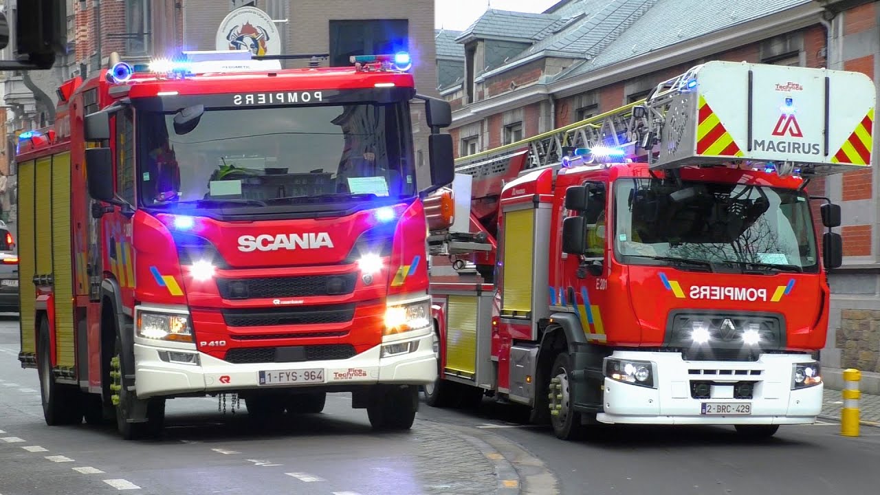 [Meerdere Alarmen!] Brandweer IILE SRI, Ambulances en Politievoertuigen - Véhicules d'urgence Liège!