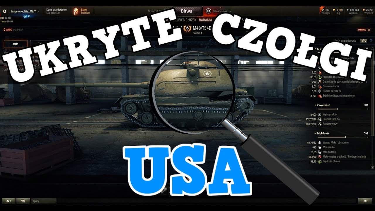 Ukryte czołgi w World of Tanks - USA [World of Tanks PL]