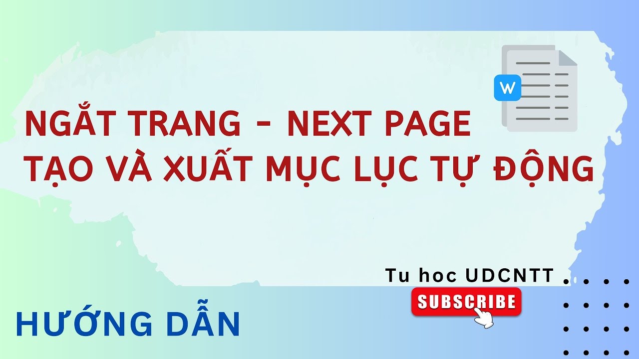 Word #1. Hướng dẫn ngắt trang, tạo mục lục tự động trong Word
