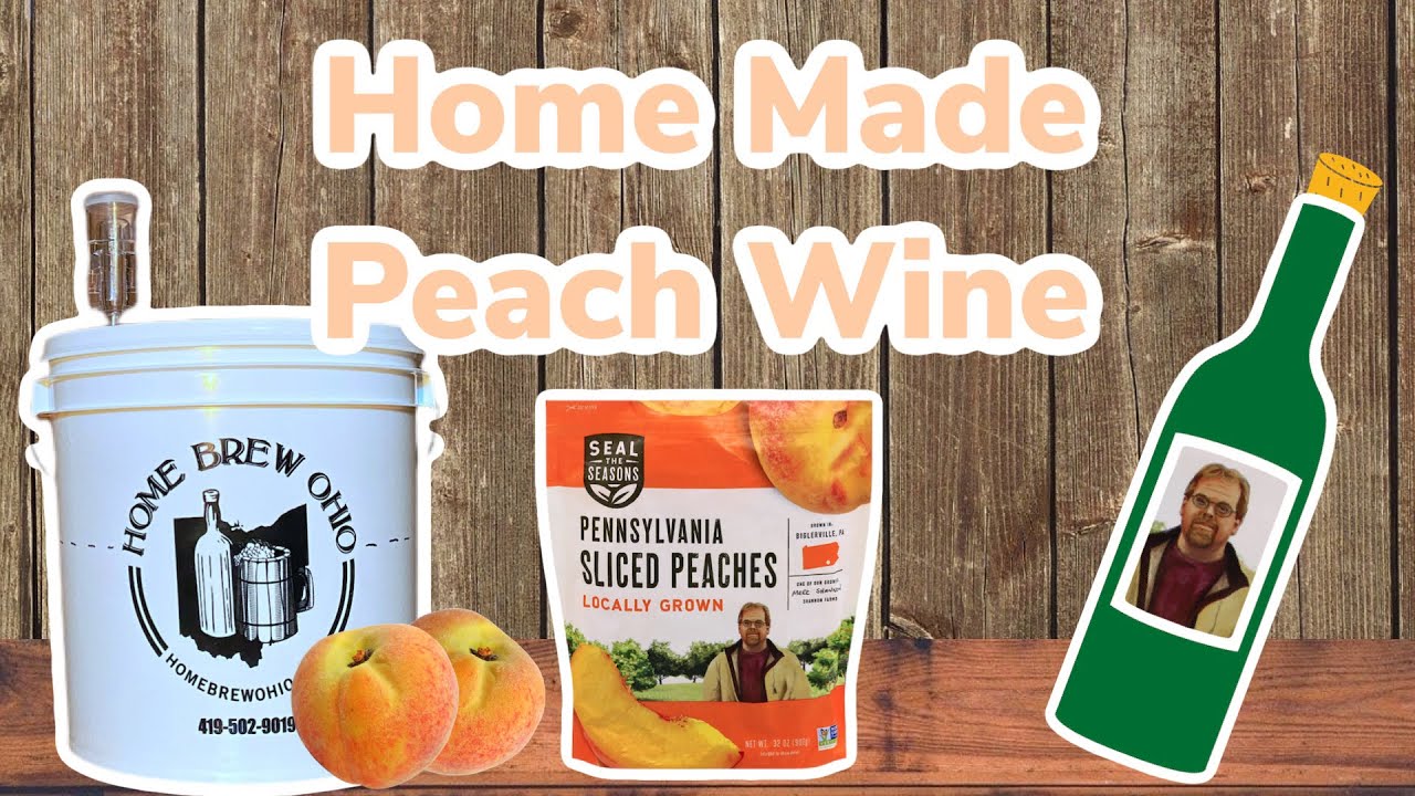 Making Home Made Peach Wine | 1 gal How To #winemaking #howto