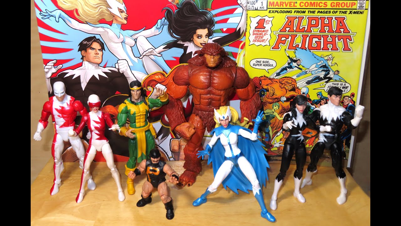 Marvel Legends ALPHA FLIGHT FIGURE BOX SET 6 pack! Amazon Exclusive! Puck Aurora Shaman Snowbird