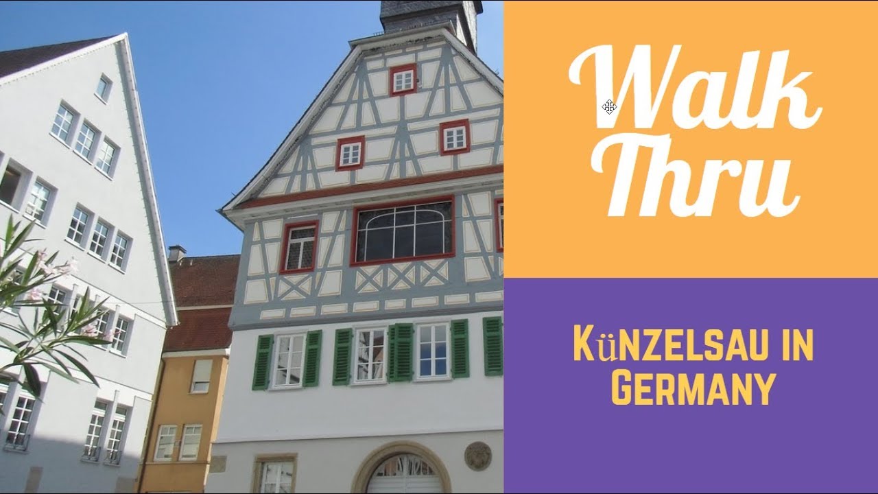 Walking through: Künzelsau in GERMANY