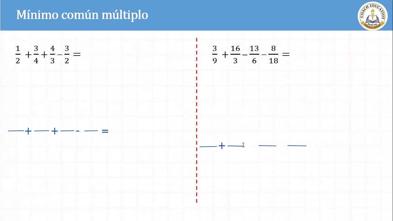 Clase 19 5° 6° primaria: ej mínimo común múltiplo MCM - calculo mental doble triple. 20022026.